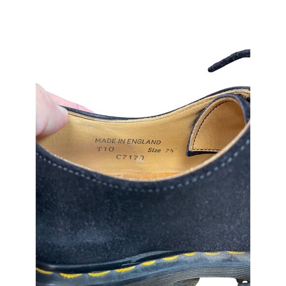 Dr. Martens mens black suede 3 eye airwair oxford shoes sz 8.5us SKU 9774 main image 5